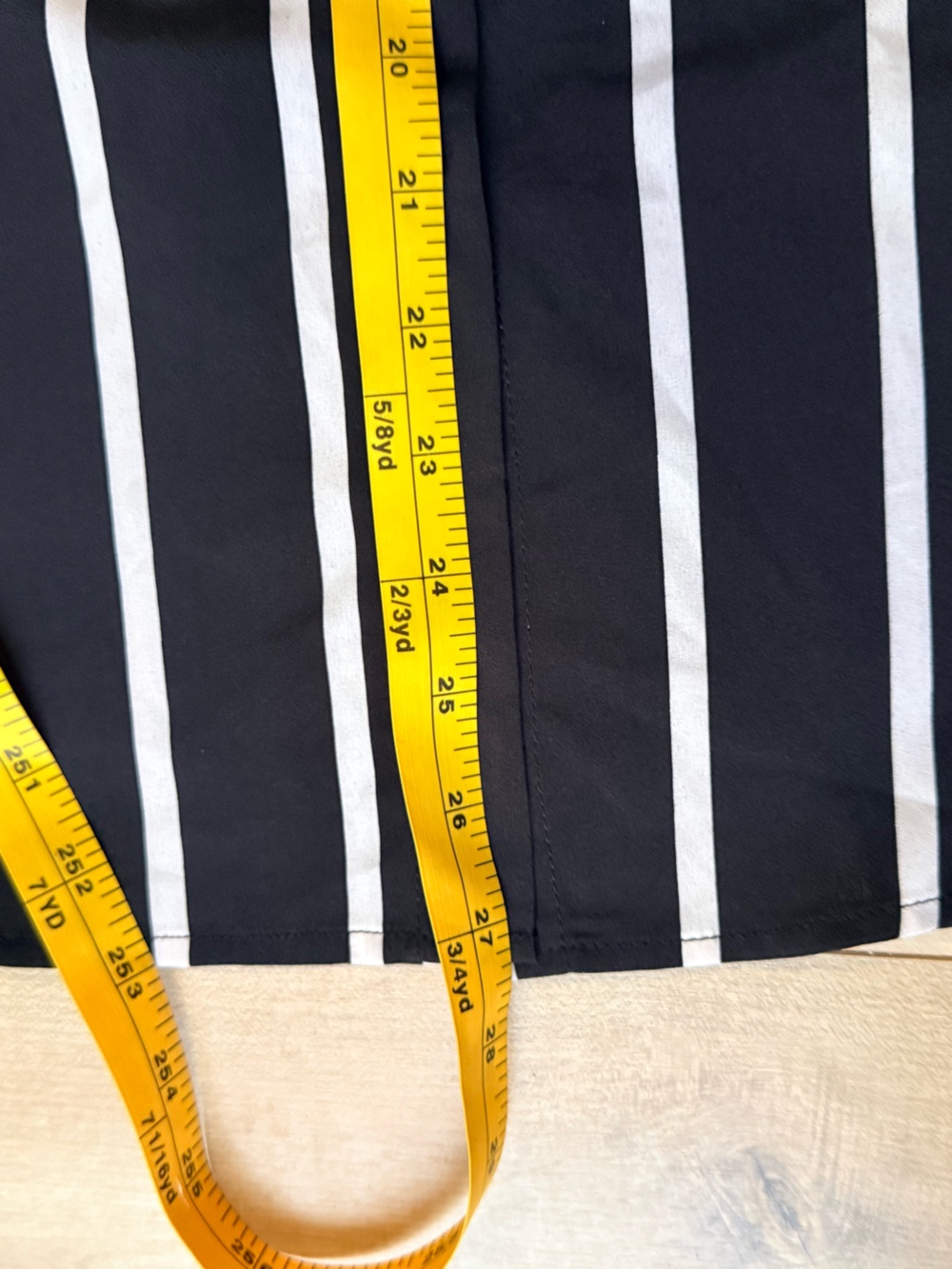 Classic Black & White Striped Button-Down Shirt - Picture 4 of 4